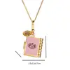 Fashion Luxury Openeable Flip Page Book Pendant Necklace for Women Keychain Pendant Elegant Party Jewelry Valentine's Day Gift 5