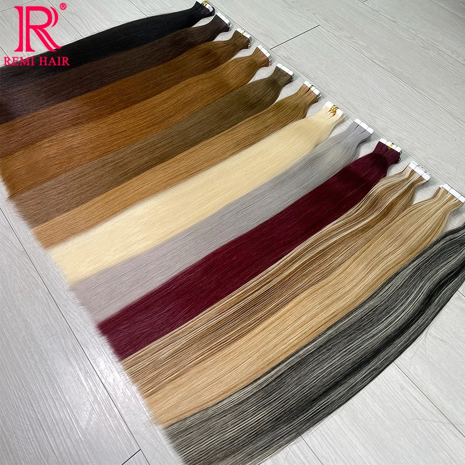 Tape in Human Hair Extensions Real Human Natural Hair Vietnamese Straight Strong Adhesive Skin Weft For Women human hair extensions human hair for braiding