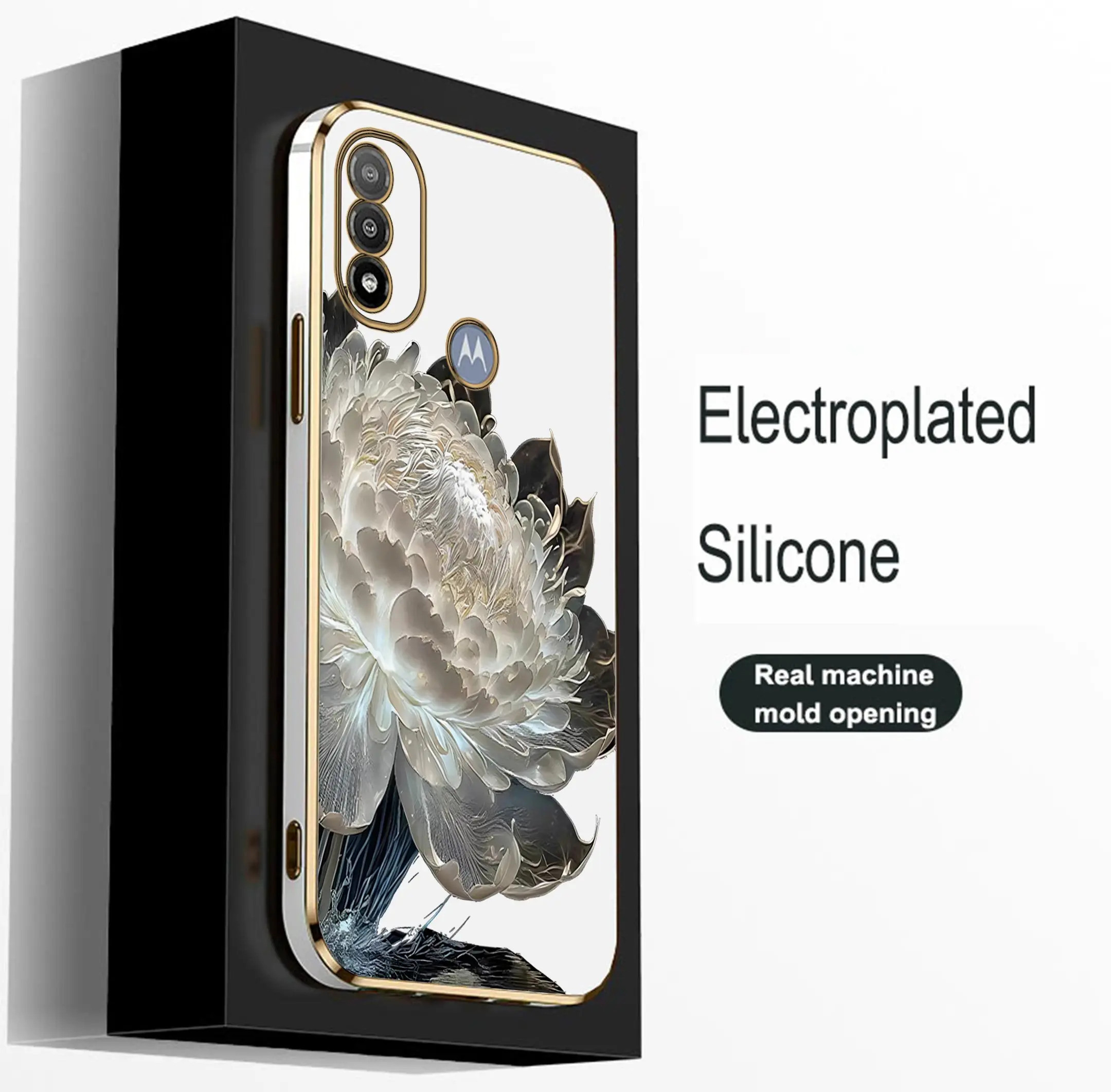 Custodia Per Telefono Con Placcatura Epephyllum Per Motorola Moto E20 E7 Power E7 E7 Plus G22 G10 G9 G8 Cover In Silicone