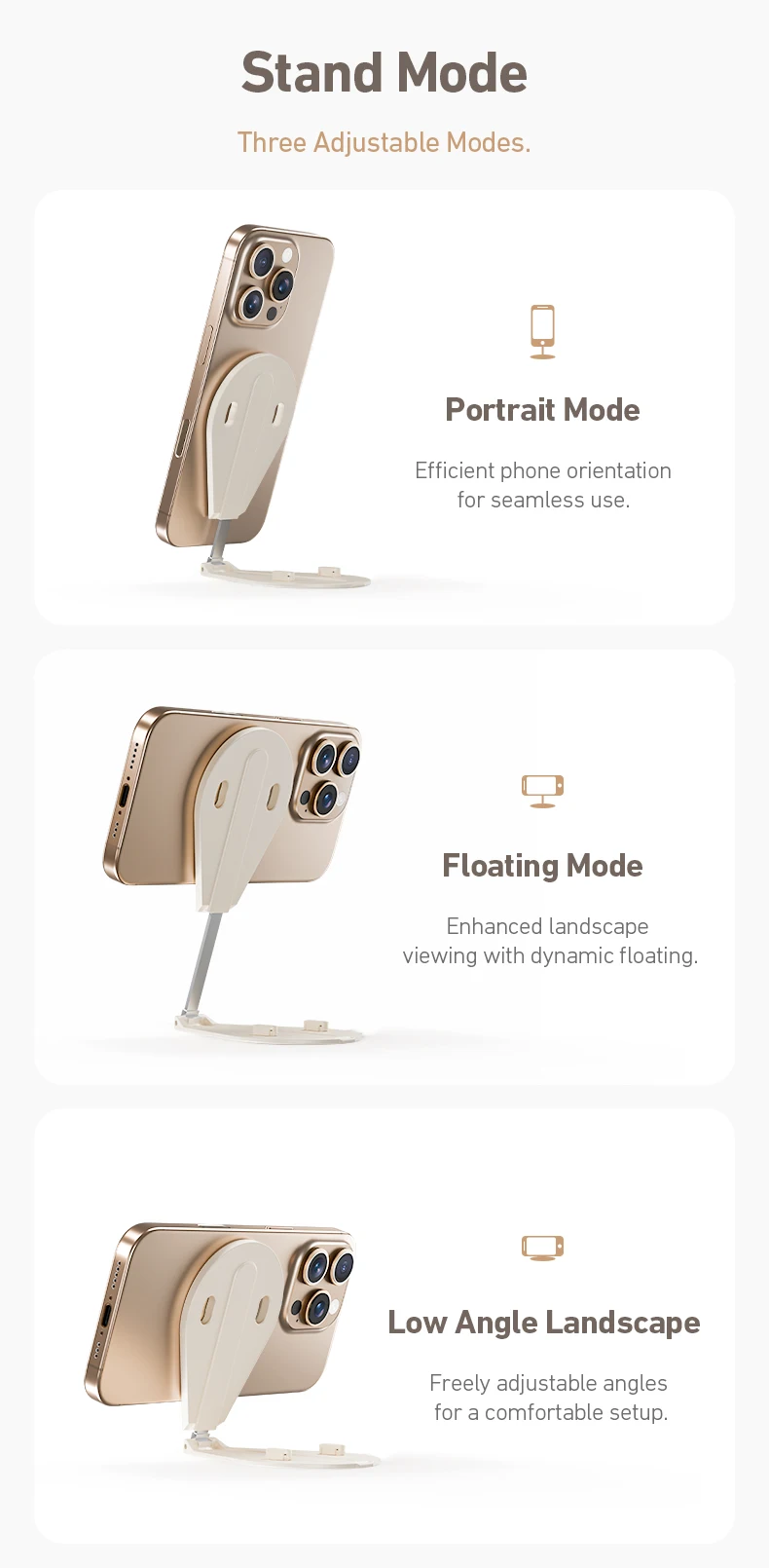 Magnetic Multi-function Mobile Phone Holder 300° Rotation Phone Camera Shoot Sta