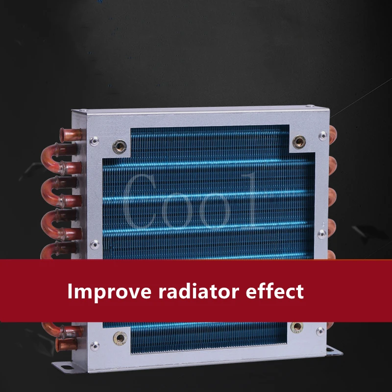 Display Cabinet Freezer Refrigerator Condenser Copper Small Industrial Water Cooling Air Cold Air Conditioning Fan