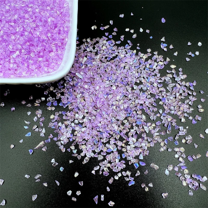 Crushed Glass Glitter for Crafts Resin Art 3-6mm Irregular