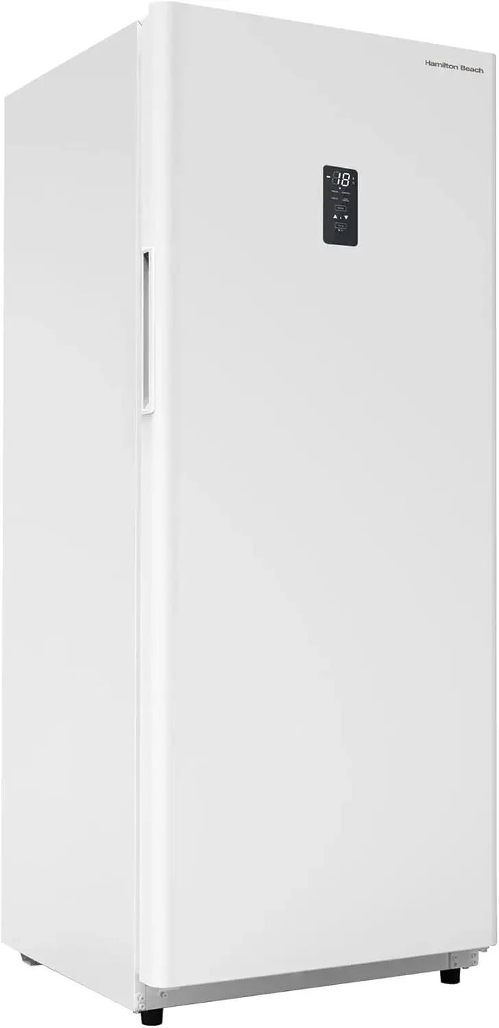 Beach HZ4941 14 cu ft Upright Convertible Fridge/Freezer-Frost Free-Reversible Door-Removable Glass Shelves-LED Interior Light, 3
