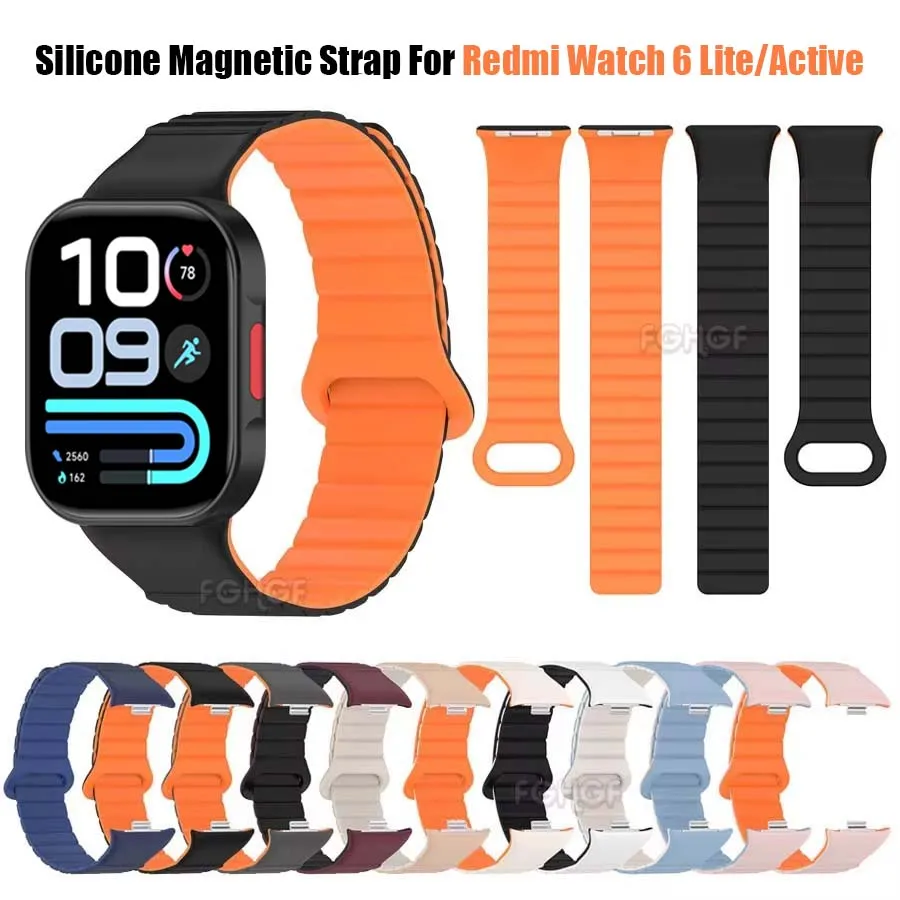 Silicone Magnetic Replacement Wristband Strap - Universal Smartwatch Accessory Bracelet