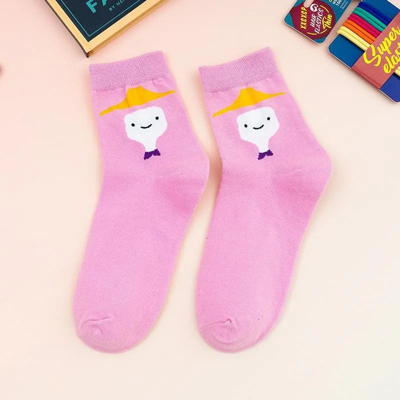 Women's Socks Adventure Series Medium Socks Ins Trend Comfortable and Breathable womens socks