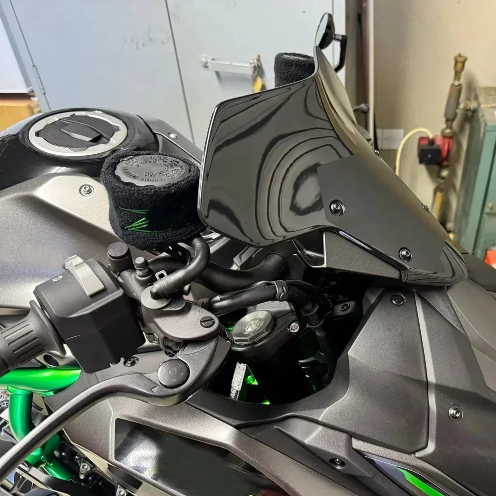 次郎は元気② ZH2 Windshield Motorcycle Windscreen For Kawasaki Z H2 SE