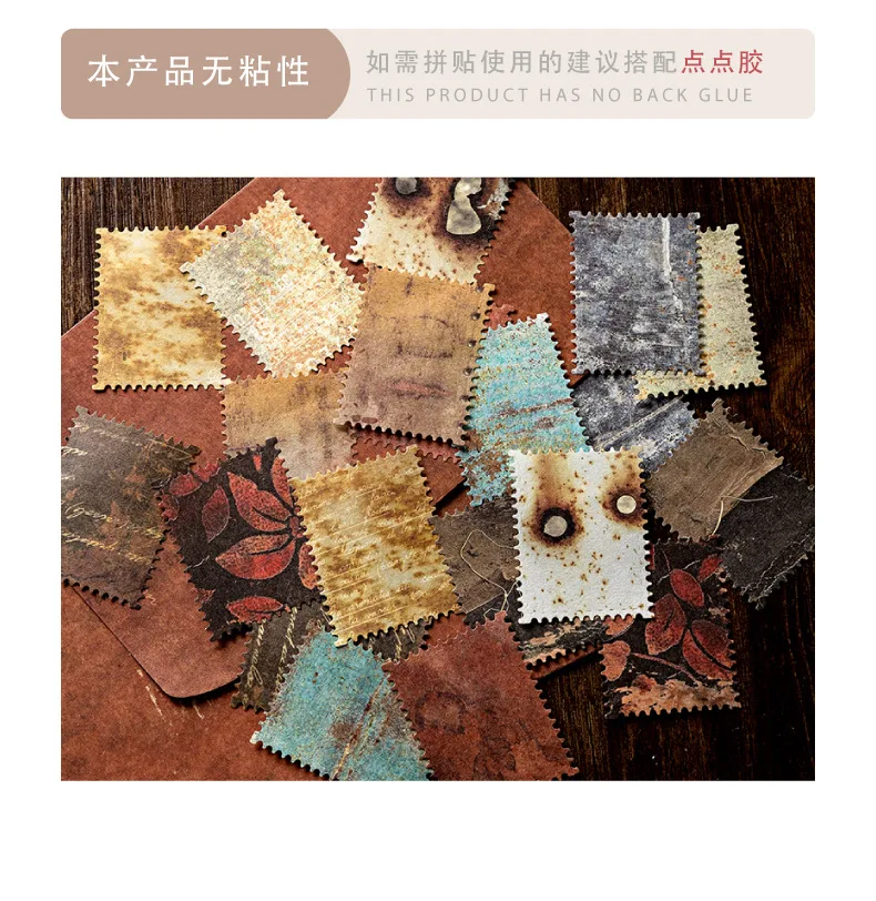 30 Stück Vintage Rostmaterial Papier Planer handgemacht DIY Handkonto Tagebuch Album Scrapbooking Hintergrundpapier – Detail 11