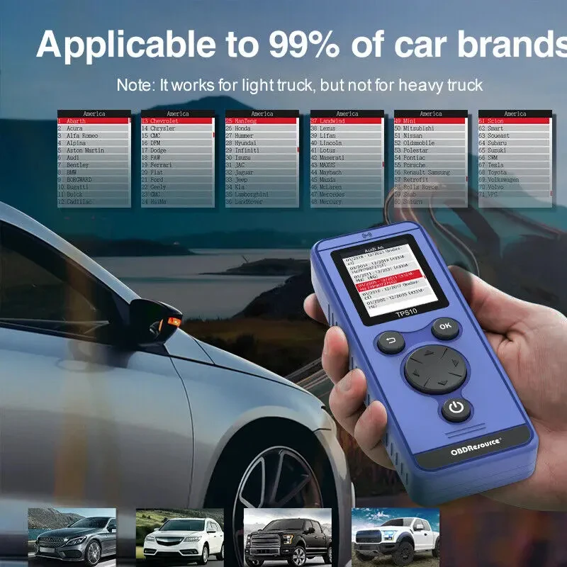 OBDResource Car TPMS Reset Tool Auto Tire Pressure Monitoring Sensor Tool For Ford Opel GMC Buick Car Diagnostic Tool