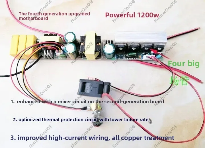 1200W 50튜브 단상 인버터 마더보드, DC-AC 변환기 시스템 교체용 고전력 제어 보드