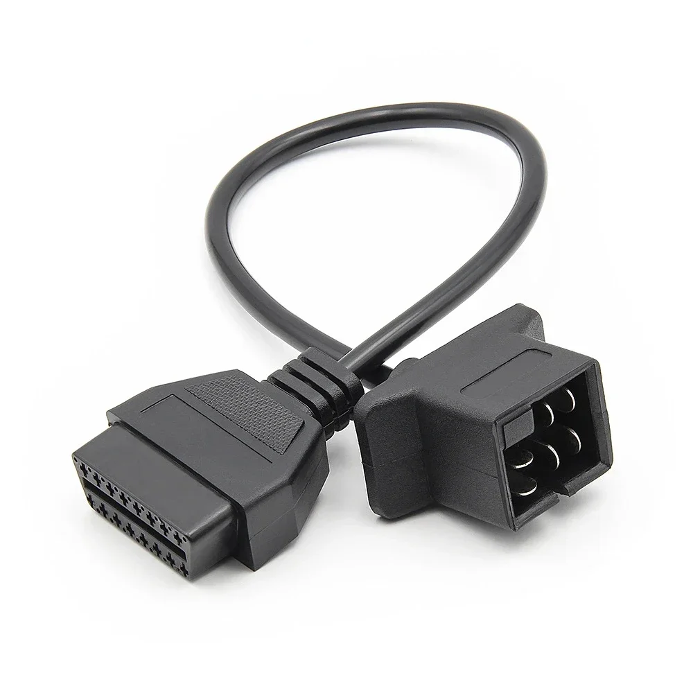 NEW For Chrysler/Jeep/Dodge 6pin To 16Pin OBD2 Convert Adapter Cable Auto Car Code Reader Diagnostic Adapter Connector Wire Tool 3