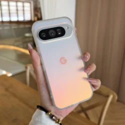 Colorful Frosted Magnetic Silicone Case with Laser Gradient - Google Pixel 8 (D28)