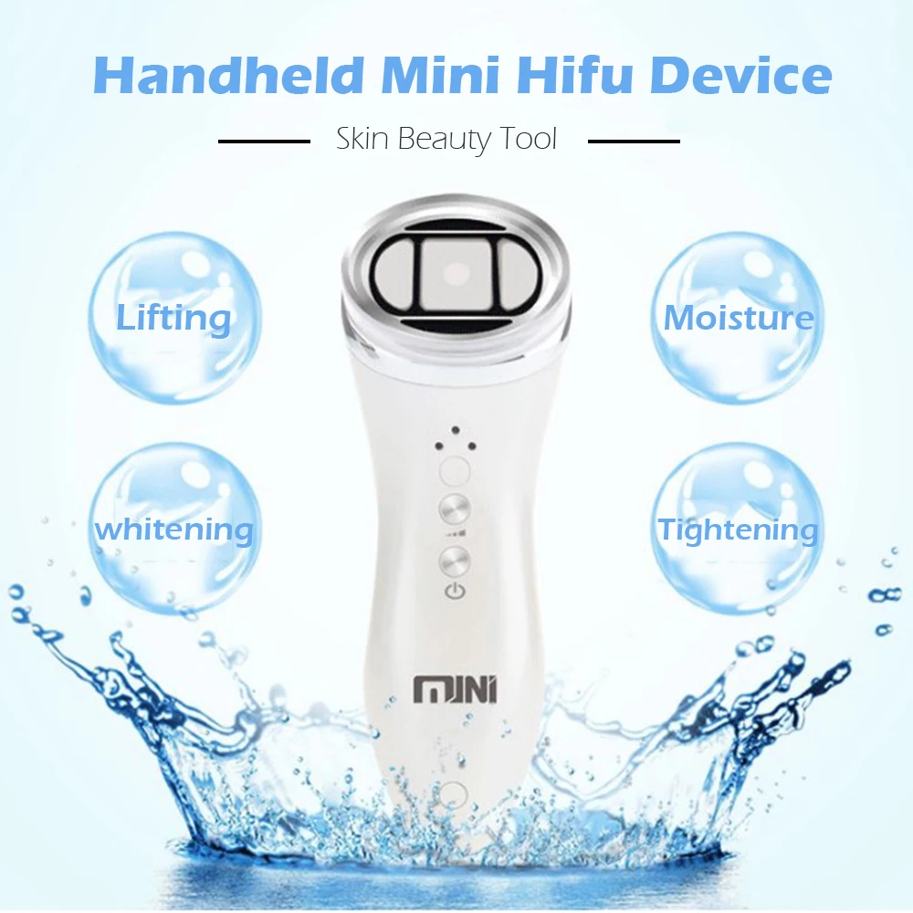 

Mini HIFU Skin Care Machine Ultrasonic Facial Massage RF Fadiofrecuencia Rejuvenation Anti Wrinkle Aging Lift Home Beauty Device