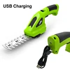 2 IN 1 Handheld Electric Hedge Trimmer Cordless Grass Shear Shrub Trimmer Rechargeable Grass Cutter for Garden/Lawn 3