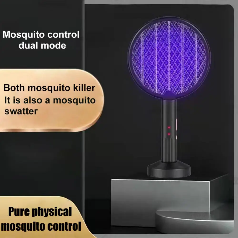 2 Pcs Raquette Anti Moustiques Tapette Deux En Un Electrique Usb