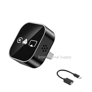 Adaptador Inalámbrico CarPlay 4 en 1 Actualizado 2026 para Apple Mirror Link, Android Auto, Conexión WiFi, Bluetooth, USB, Plug and Play, Mini CarPlay 1