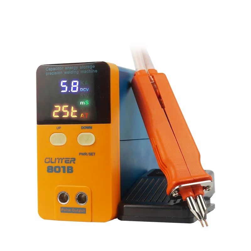 GLITTER 801B battery spot welder 11.6 KW 500A High Power welding Precision Pulse Spot Welder Voltage Measurement Dual Feature 4