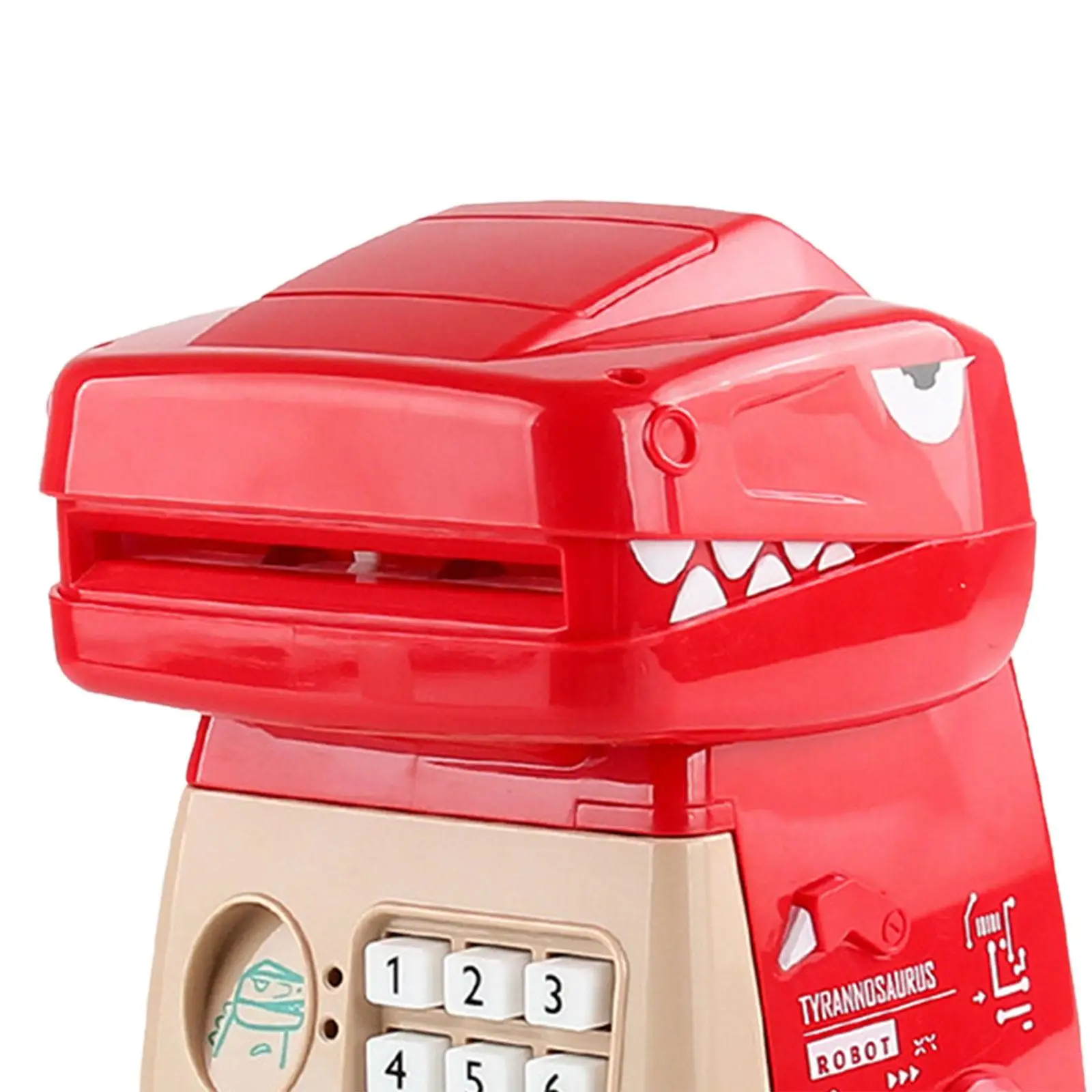 Electronic ATM Savings Bank Personal Password & Fingerprint Unlocking Simulation Auto Scroll Money Money Saving Box for Kids