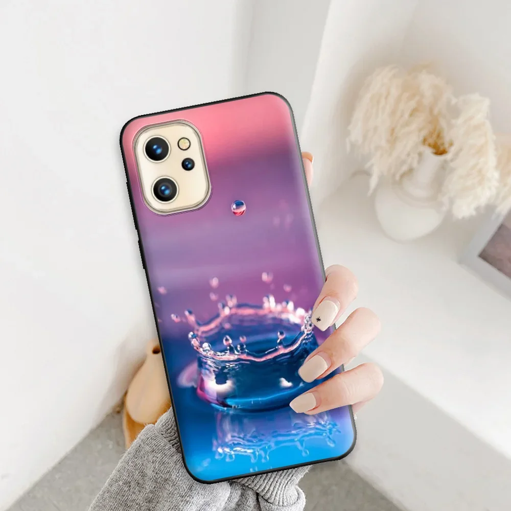 Artistic Soft Silicone Black Phone Bumper Case Cover