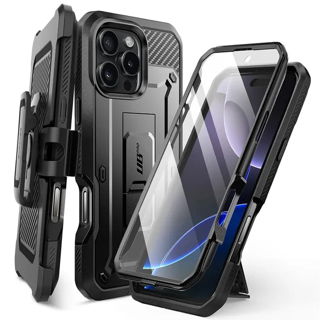SUPCASE-Coque de téléphone robuste avec protection d'écran intégrée, corps entier, rapDuty, UB Pro, For iPhone 16 Pro Max Case 6.9", 2024 1