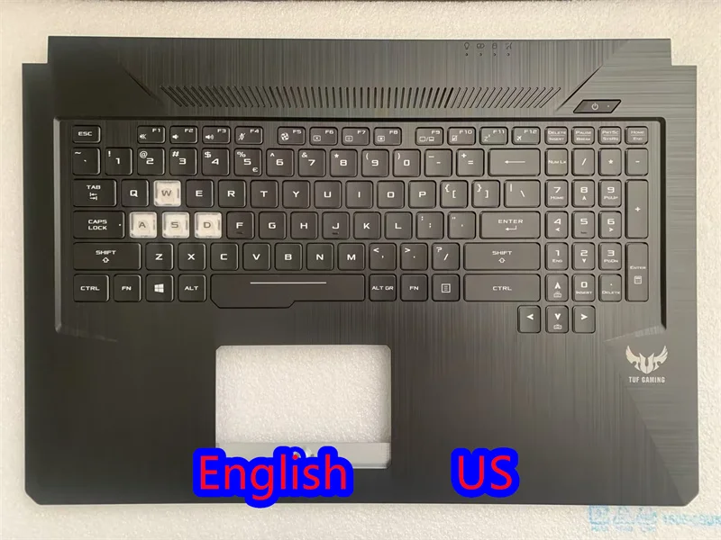 Teclado Portátil com Retroiluminação Rgb Shell c para Asus Tuf Fx705d Fx705dd Fx705du Fx705dt Fx705 Fx705gm Fx705dt Russo Espanhol Latino Eua - Imagem 6