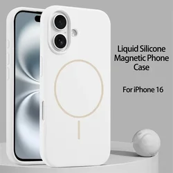 Enhanced Liquid Silicone Magnetic Case with Magsafe Support - Soft Wireless Charging Protector Cover - iPhone 13 Pro Max (Pure White)