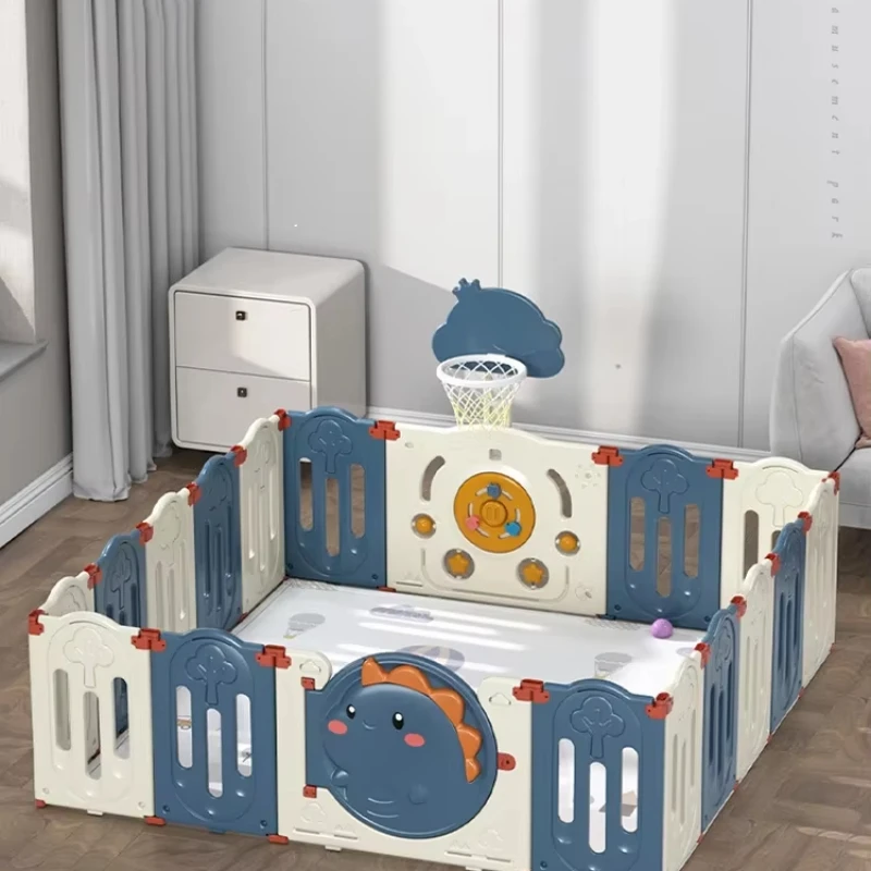 Children's Play Fence Folding Baby Indoor Home Crawling Pad Anti Guardrail Learning Walking Safety Fence Toy Retractable Ate