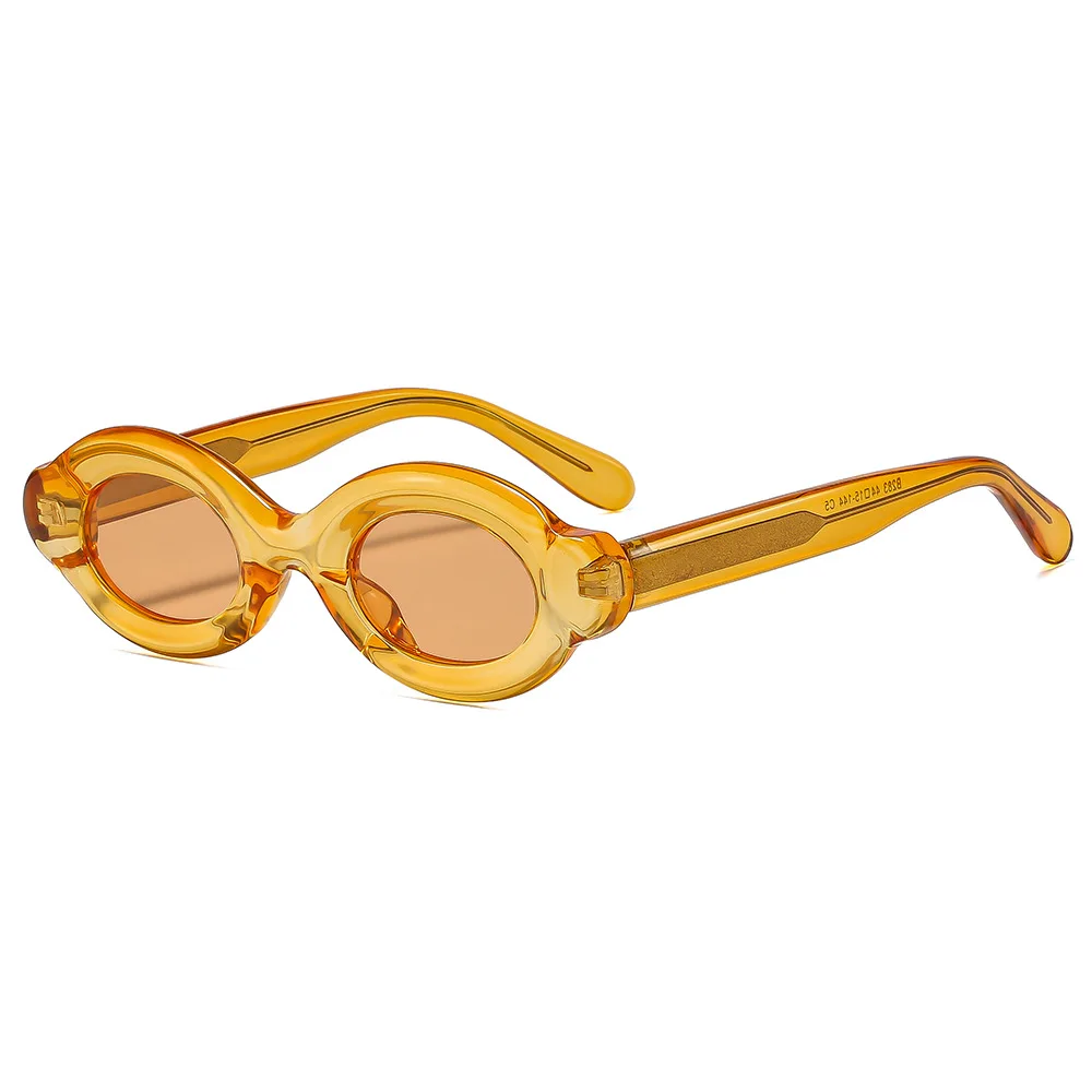 Vintage Oval Polarized Sunglasses - Fashionable & Personalized Street Style Shades