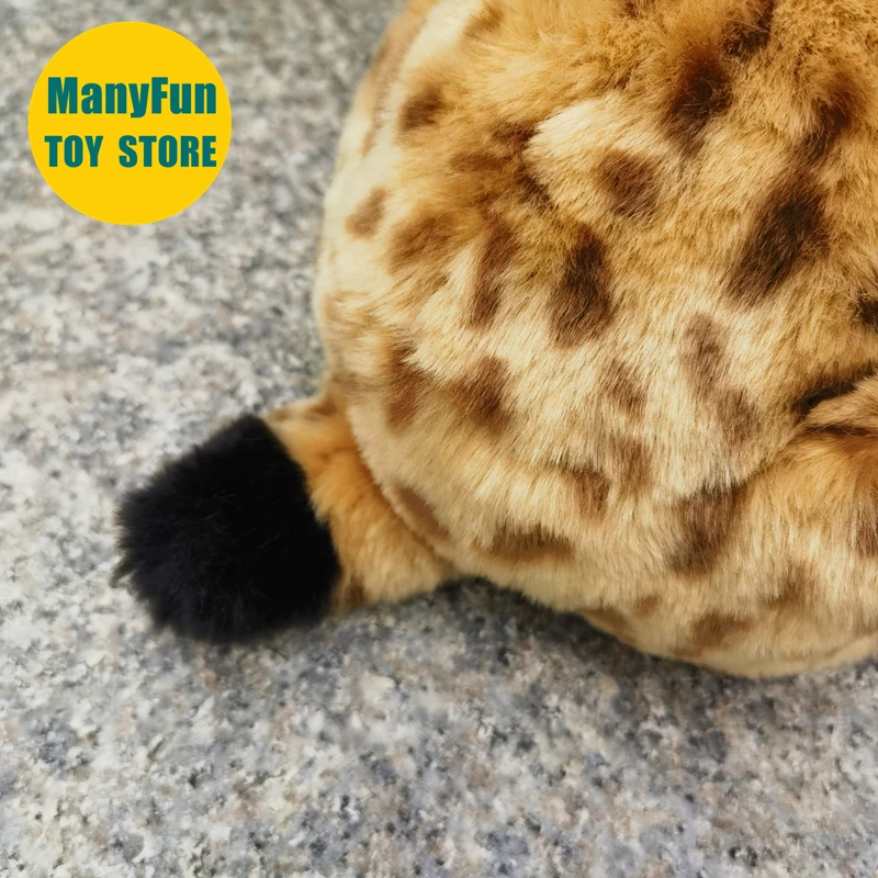 Realistic Lynx High Fidelity Bobcat Plushie Serval Cat Plush Toys Lifelike Animals Simulation Stuffed Doll Kawai Toy Gifts Kids 5