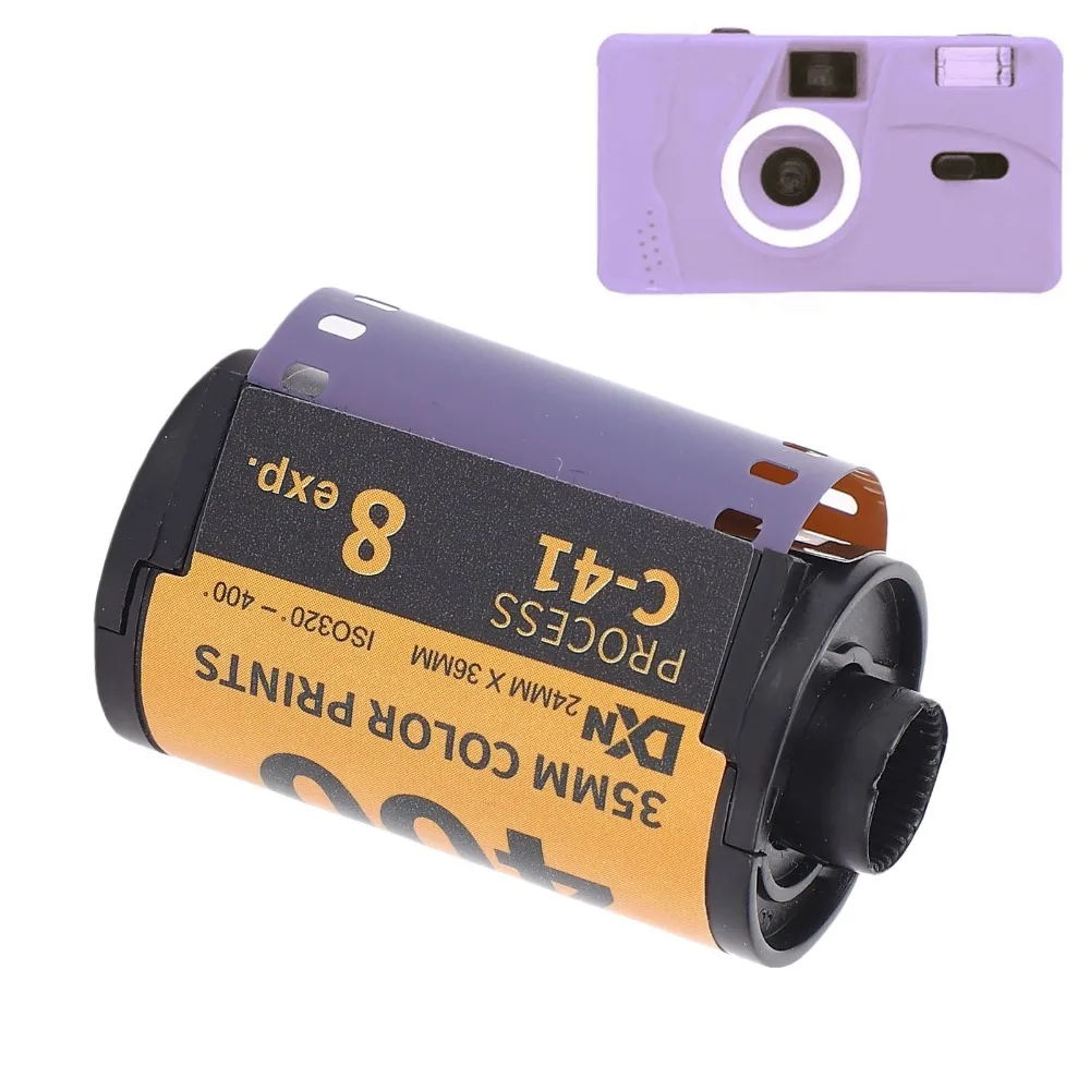8매/18매 카메라 컬러 필름 35mm ISO 320?400 카메라 컬러 네거티브 필름 135 카메라용 보관 케이스가 포함된 와이드 노출 필름