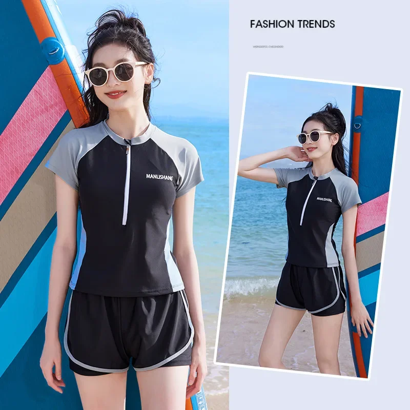 Swimsuit for Women, New Conservative and Chubby Girl, Two-piece Swimsuit, for Vacation, Spring, New, for Vacation, for Women