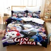 3D Printed Gintama Bedding Set Anime Gintoki Sakata Duvet Cover Double Twin Full Queen King Adult Kids Bedclothes Quilt Cover 4