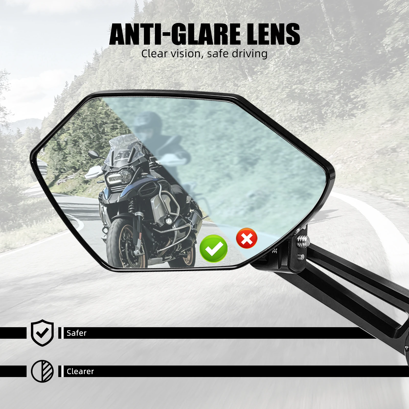 (EU-Lager) Für BMW R1250GS R1200GS R1300GS Adventure Verstellbare Klappbare Rückspiegel F650GS F800GS F850GS R1200R R1250R – Detail 7