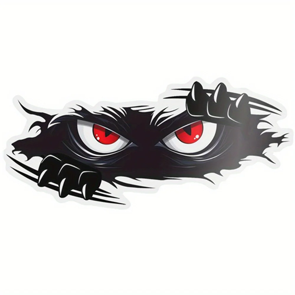 

Peeking Monster Angry Eyes Car Decals Funny Monster Stickers For Cars, Trucks Dents & Sports Cars Large Vinyl Bumper Stickers