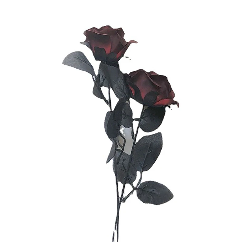 1pcGothicBlackRoseArtificialFlowersSimulationFlowersValentine