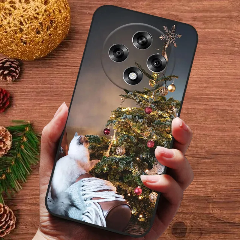 Festive Christmas Soft Silicone Bumper Back Cover