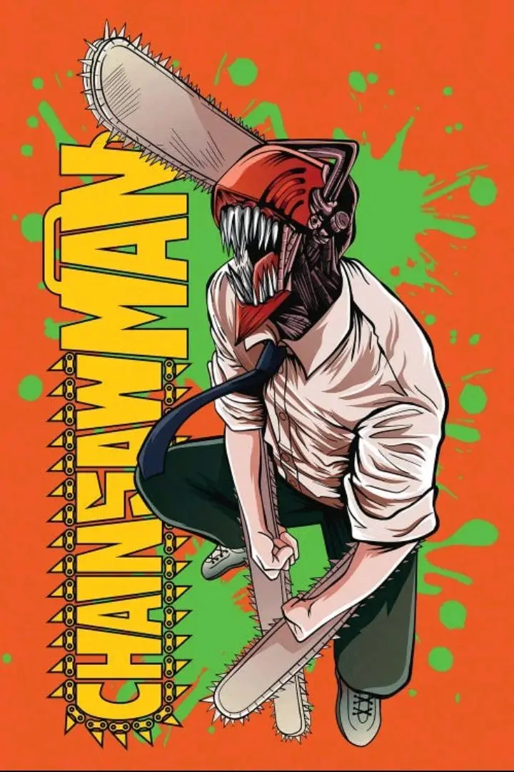 Chainsaw Man Anime Wall Art Canvas Poster