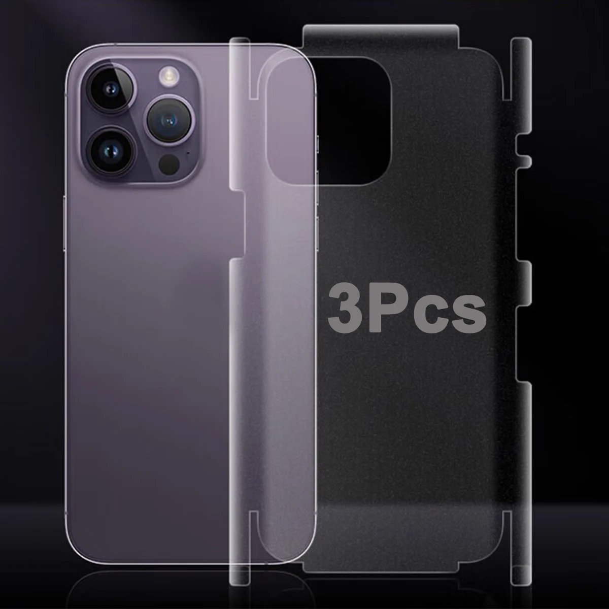 3 قطعة فيلم هيدروجيل واقية الظهر آيفون 16 15 12 13...