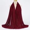 Foulard Hijab en mousseline de soie pour Femme, voile musulman ramadan ,hijab femme musulman,foulard musulmane pour femme, foulard mousseline en Jersey doux de haute qualité hijab islam voile femme musulman,70*180cm