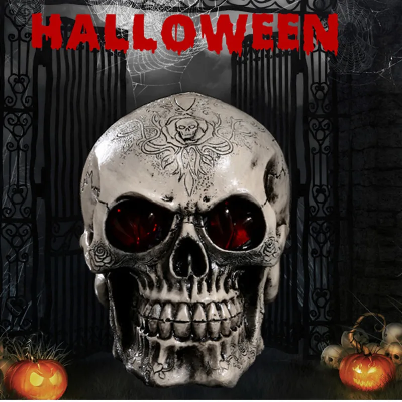 

Creative Skeleton Ornament Resin Crafts Bar Horror Party Scene Layout Photography Props Home Personalized Thrilling Decoration