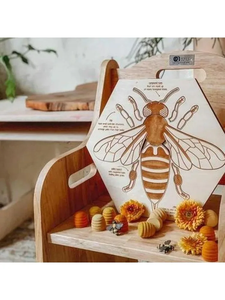 Montessori Puzzle Children's Educational Human Anatomy Science Animal Planet 3 To 6 Years Old Wooden Multi-layer Puzzle Toy 3