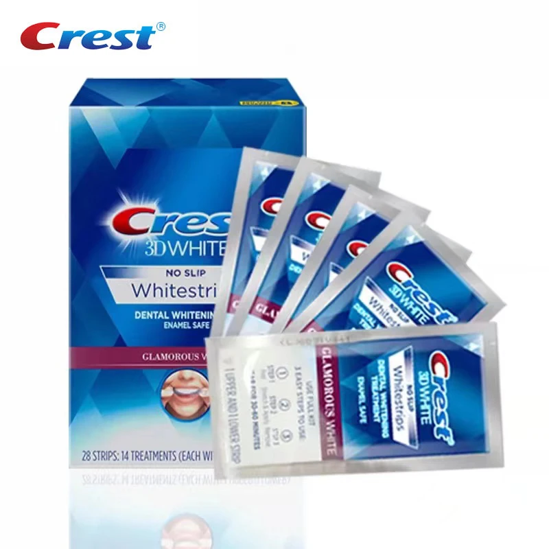 Teeth Whitening Strips Teeth Whitening Kit Crest 3D Whitestrips Glamorous White Professional Effect Dental Whitening No Slip Enamel Safe 3d White