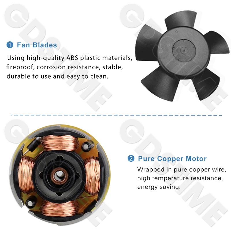 Gdstime 3010 Lüfter 24V 12V 5V Kühlerlüfter 30MMx10MM Doppelkugellager Bürstenloser Lüfter 30MM Mikro-Kühler für CPU-Gehäuse & Audio-Kühlung – Detail 16