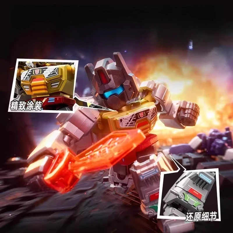 블록키즈 트랜스포머 스타 에디션 3 블록그림록 사운드웨이브 쇼크웨이브 결합형 데바스테이터 로봇 어린이 조립 장난감