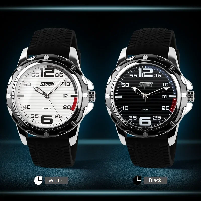 SKMEI 0992 Luxury Quartz Watch for Men Leisure Calendar Sports Waterproof Mens Wristwatches Back Light Clock Reloj Hombre 9288