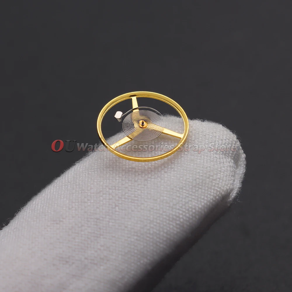 Gold Balance Wheel with Hairspring - Watch Movement Accessory