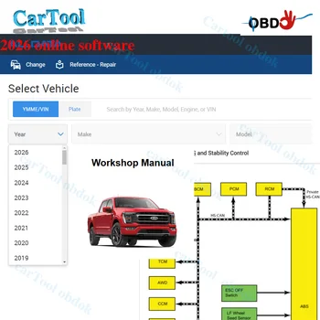 2026 Alldata Repair Software Obdok Car Data Haynes Virtual System Multilingual Support PC Android Phone Online Account ATSG 1