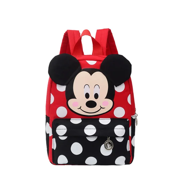 Disney Anime Mickey Mouse Backpack Kindergarten Child School Bags