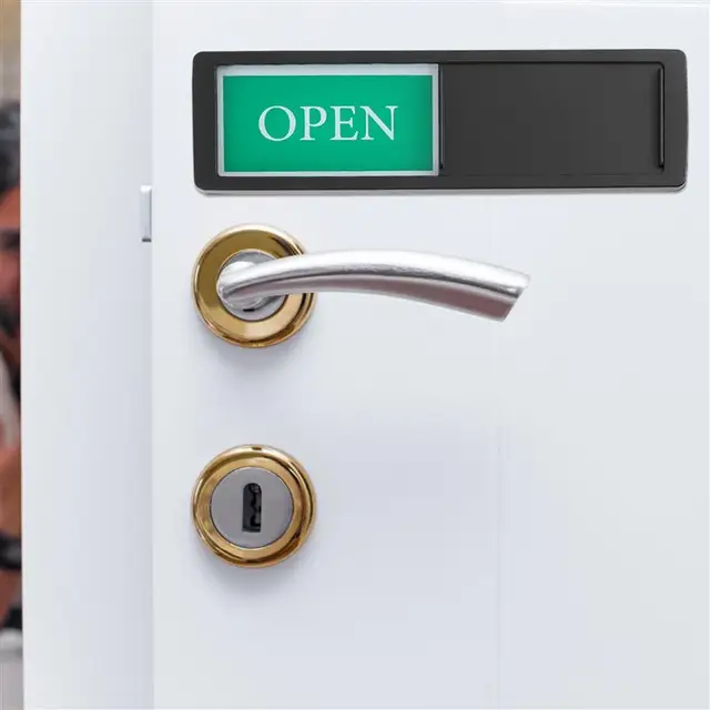 사생활 보호를 위한 필수 도구: 오픈/클로즈 간판