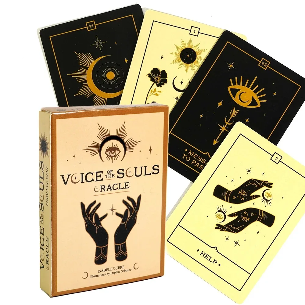 

Voice of the Souls Oracle Card Deck 44 Cards Fate Divination Deck Tarot Fortune Telling Oracle Cards Family Party Board Game
