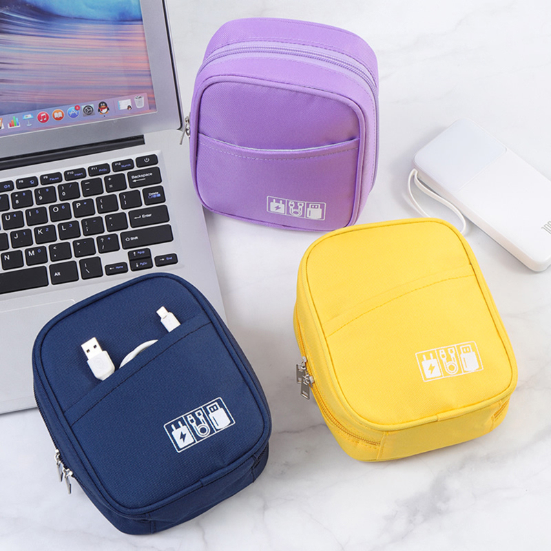 Small Storage Pouch Organizer Case Charger Mouse Cables Hub Earphone Toiletries Cosmetics Digital Bag